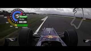 F1 2009 British GP Sebastian Vettel Onboard Pole Lap FOM HDwmv [upl. by Notseh]