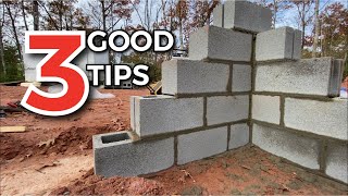 3 Great Tips for Blockwork  Build A Foundation [upl. by Aerdua]