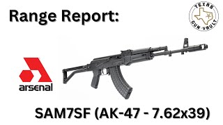 Range Report Arsenal SAM7SF AK47 762x39mm [upl. by Danita]