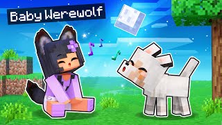 Playing Minecraft As A BABY WEREWOLF [upl. by Sucramrej]