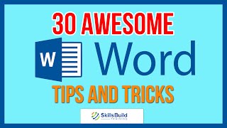 30 Awesome Microsoft Word Tips and Tricks [upl. by Emilie]