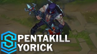 Pentakill Yorick 2016 Skin Spotlight  PreRelease  League of Legends [upl. by Winchester178]