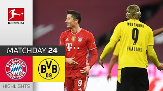 FC Bayern München  Borussia Dortmund  42  Highlights  Matchday 24 – Bundesliga 202021 [upl. by Dadinirt]