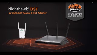 AC1900 Nighthawk® DST WiFi Router amp DST Adapter Product Tour  NETGEAR  Geek Squad [upl. by Druce]