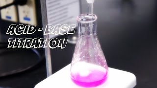 Lab Demonstration  Acid  Base Titration [upl. by Enisamoht503]