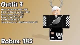 10 Awesome ROBLOX Outfits Under 200 Robux [upl. by Jez]