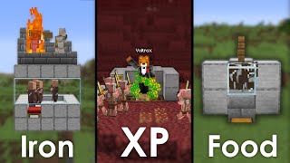 Minecraft Top 3 MUST Have Beginner Farms For in your Survival World [upl. by Erdnassak]