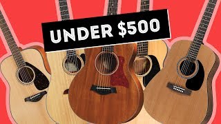 Tonys Top 5 Beginner Acoustic Guitars Under 500 [upl. by Yelsew727]