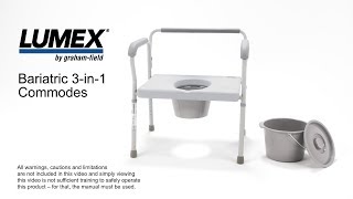 Lumex® Bariatric 3in1 Commodes [upl. by Nedloh351]