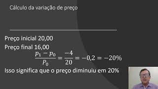 Cálculo da elasticidadepreço da demanda [upl. by Gitt]