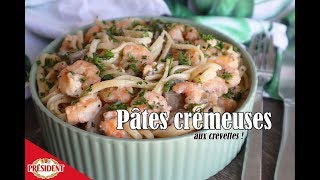 LGDK  Pâtes crémeuses aux crevettes [upl. by Nnylg919]