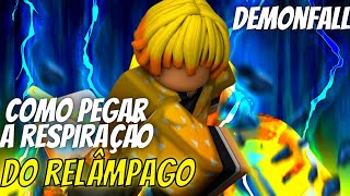 COMO PEGAR A RESPIRAÇÃO DO RELÂMPAGO  DEMONFALL  ROBLOX [upl. by Jaworski772]