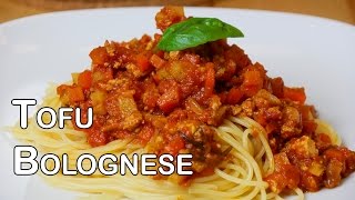 DELICIOUS Veggie Tofu Bolognese [upl. by Ynnej925]