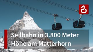 «Matterhorn Glacier Ride» Zermatt  Die höchste 3S der Welt am Klein Matterhorn [upl. by Karna]