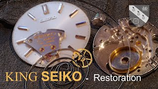 Restoration of a King Seiko Watch  Clean and Rebuild [upl. by Gaye]