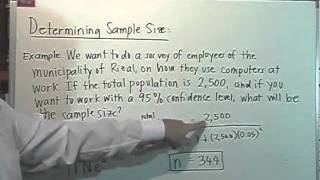 Determining Sample Size [upl. by Haneekas]