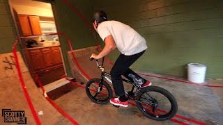 BMX OBSTACLE COURSE THROUGH A HOUSE [upl. by Brie53]