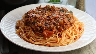 Quick amp Easy Spaghetti Bolognese [upl. by Adnoyek]