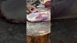 How to Cut Up OX Beef Meat Knife in Cow Market shorts viral [upl. by Trumann251]