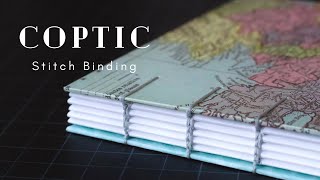 How I Coptic Binding  DIY Bookbinding  Easy Step by Step [upl. by Myranda]