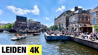 LEIDEN NETHERLANDS 🇳🇱 4K Ultra HD City Centre Walking Tour [upl. by Adnirolc62]