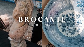 ANTIQUE FLEA MARKET in a FRENCH VILLAGE  Brocante in Provence France [upl. by Adriana]