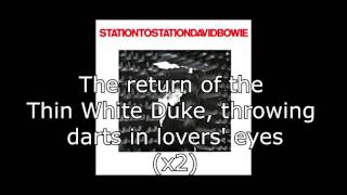 Station to Station  David Bowie  Lyrics [upl. by Uol]