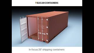 Buy 20ft Shipping Containers  Used 20 Foot Shipping Containers for Sale  Pelican Containers [upl. by Izy]