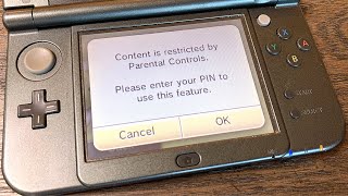 Reset Nintendo 3DS Parental Controls Pin  Official  Easy and Free [upl. by Auvil]