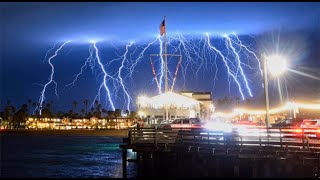 Estados Unidos tormenta eléctrica causó pánico en California [upl. by Bello]