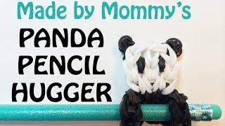 Panda Bear Charm  Rainbow Loom Pencil Hugger 1 [upl. by Etteve]