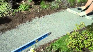 How to build a flagstone walkway part I [upl. by Sorrows691]