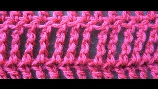 Double Treble Crochet or Double Triple Crochet Stitch dtr [upl. by Atikaj]