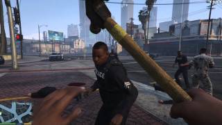 Grand Theft Auto 5  Bodyguards vs Police [upl. by Nediarb]