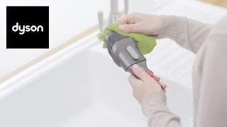 How to clean your Dyson V15 Detect™ cordless vacuums washable parts [upl. by Lihp]