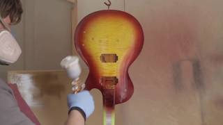 59 Les Paul Burst nitro finish by DrNitro part 3 Painting [upl. by Revkah]