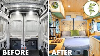 FULL DIY VAN BUILD from Start to Finish  Our Epic Van Life Conversion [upl. by Rudwik]