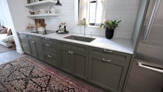 Interior Design — Narrow amp Timeless Rowhouse Kitchen Design Makeover [upl. by Ludwog]