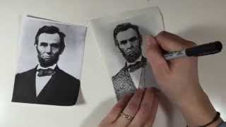 Stipple Portrait Tutorial [upl. by Lenor]