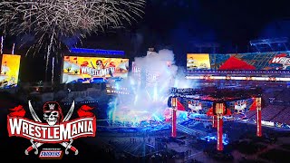 WrestleMania 37 set reveal at Raymond James Stadium [upl. by Evvie980]