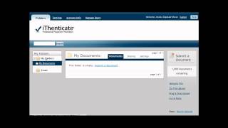 iThenticate How to Get Started  Plagiarism Detection Software [upl. by Fredelia]