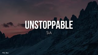 Unstoppable lyrics  Sia Inglés  Español [upl. by Rego]