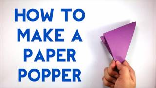 How To Make A Paper Popper  Banger  Flapper  Easy Paper Banger Tutorial for Beginners  DIY [upl. by Folberth]