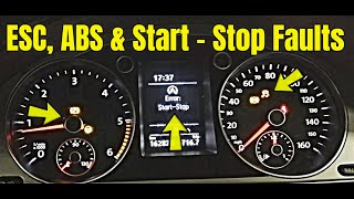 Volkswagen With Multiple Faults ABS ESC Start Stop Electronic Park Brake Power Steering [upl. by Attenra]