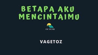 VAGETOZBETAPA AKU MENCINTAIMU KARAOKELYRICS BY AW MUSIK [upl. by Googins]