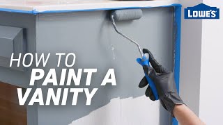 How to Paint a Vanity  Easy Bathroom Updates [upl. by Welch]