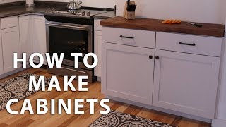 How to Make DIY Kitchen Cabinets [upl. by Nihhi]