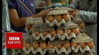 Venezuela crisis the view from Caracas farmers market  BBC News [upl. by Bilow]