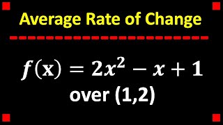 Average Rate of Change Formula and Examples [upl. by Dre]