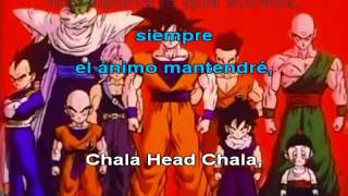 Chala Head Chala  Dragon Ball Z Latino  Karaoke [upl. by Sadnak]